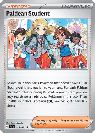 Paldean Student (PAF-085) (Reverse Holofoil)
