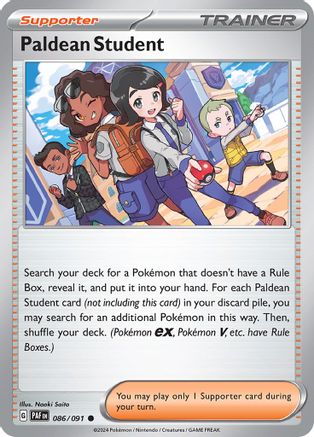Paldean Student (PAF-086) (Reverse Holofoil)