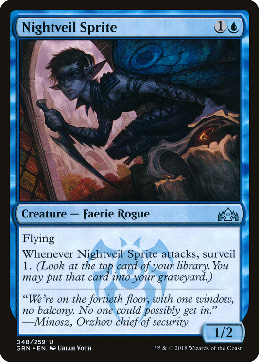 Nightveil Sprite (GRN-048) (Foil)
