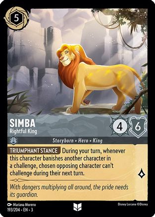 Simba - Rightful King (3-193) (Cold Foil)