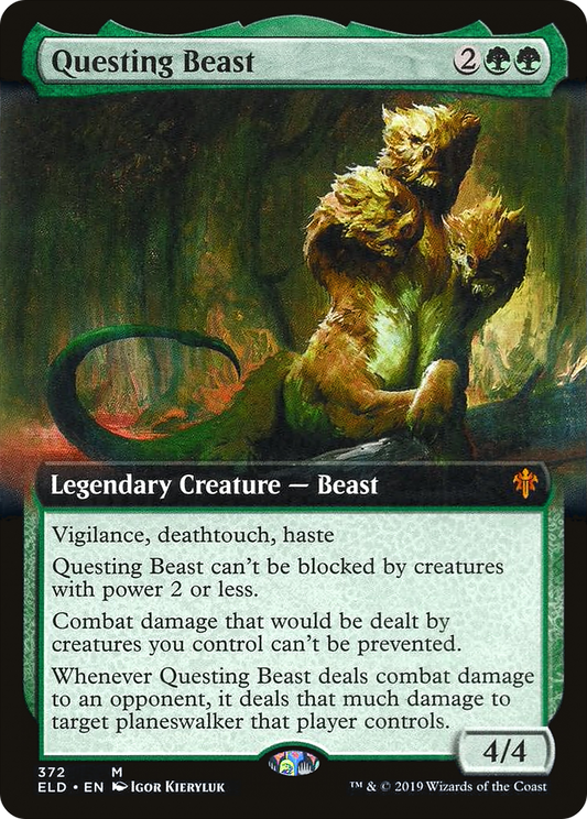Questing Beast (ELD-372) (Extended Art) (Foil)