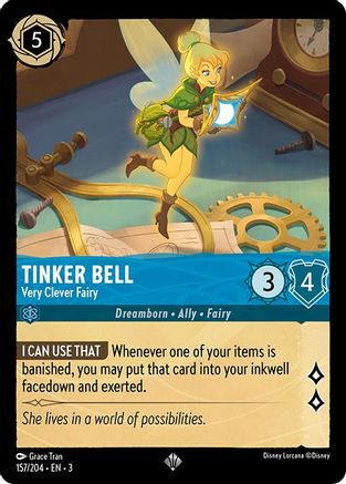 Tinker Bell - Very Clever Fairy (3-157) (Cold Foil)