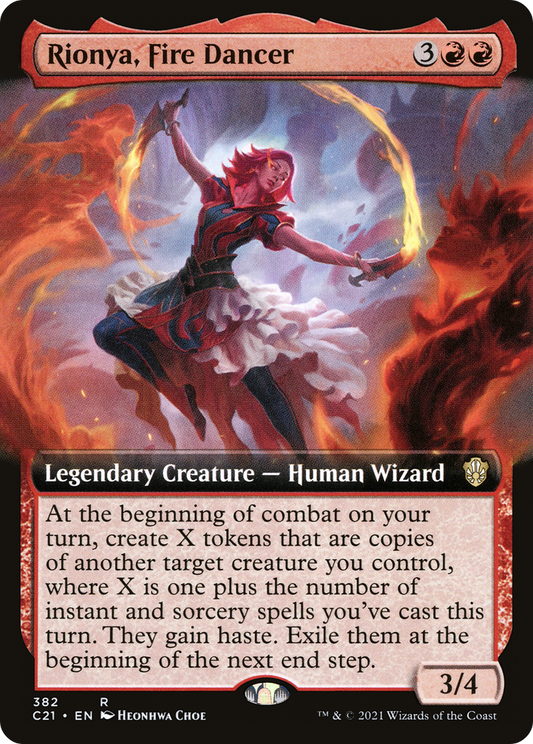 Rionya, Fire Dancer (C21-382) (Extended Art)