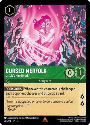 Cursed Merfolk - Ursula's Handiwork (3-070) (Cold Foil)