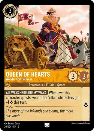 Queen of Hearts - Wonderland Empress (3-020) (Cold Foil)