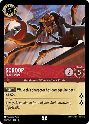 Scroop - Backstabber (3-122) (Cold Foil)