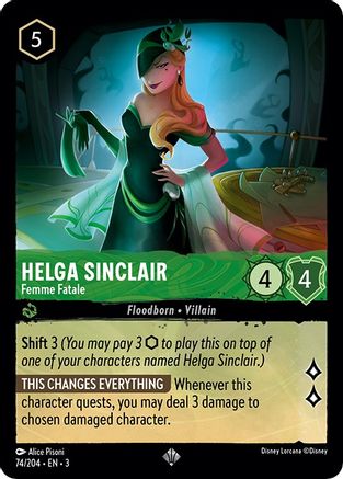 Helga Sinclair - Femme Fatale (3-074) (Cold Foil)