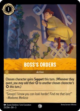 Boss's Orders (3-025) (Cold Foil)