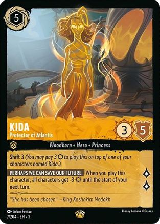 Kida - Protector of Atlantis (3-007) (Cold Foil)