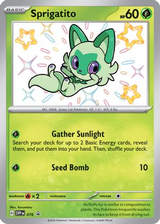 Sprigatito (SVP-076) (Holofoil)