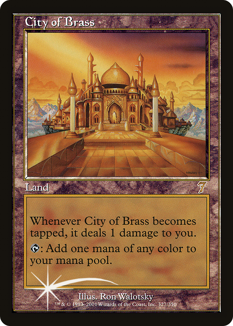 City of Brass (7ED-327★) (Foil)