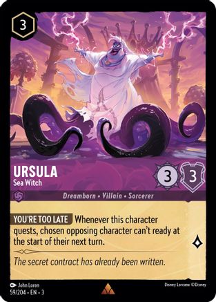 Ursula - Sea Witch (3-059) (Cold Foil)