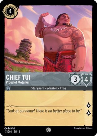 Chief Tui - Proud of Motunui (3-171)