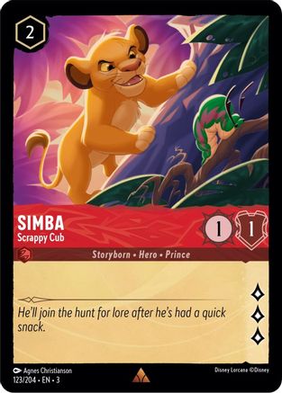 Simba - Scrappy Cub (3-123) (Cold Foil)