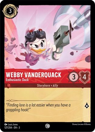 Webby Vanderquack - Enthusiastic Duck (3-127) (Cold Foil)