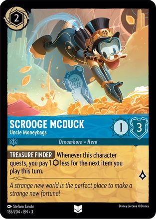 Scrooge McDuck - Uncle Moneybags (3-155) (Cold Foil)