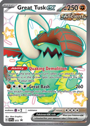 Great Tusk ex (SVP-072) (Holofoil)