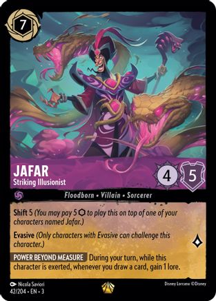 Jafar - Striking Illusionist (3-042) (Cold Foil)
