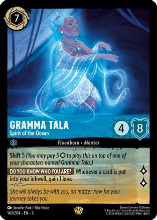 Gramma Tala - Spirit of the Ocean (3-143) (Cold Foil)