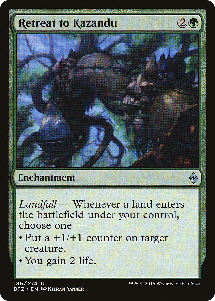 Retreat to Kazandu (BFZ-186) (Foil)