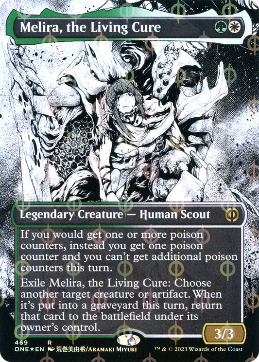 Melira, the Living Cure (ONE-469) (Showcase) (Borderless) (Compleat Foil)