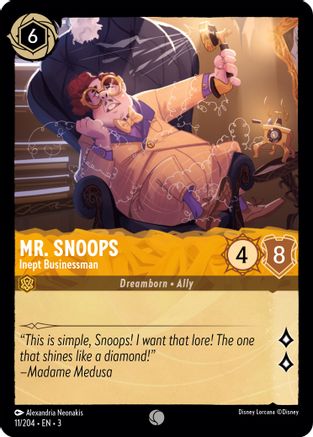Mr. Snoops - Inept Businessman (3-011) (Cold Foil)