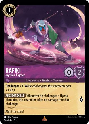Rafiki - Mystical Fighter (3-054) (Cold Foil)