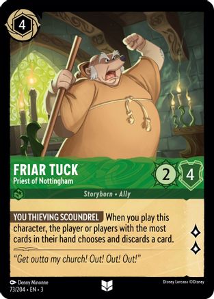 Friar Tuck - Priest of Nottingham (3-073) (Cold Foil)