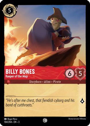 Billy Bones - Keeper of the Map (3-104) (Cold Foil)