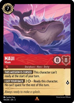 Maui - Whale (3-114) (Cold Foil)