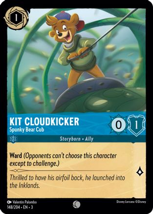 Kit Cloudkicker - Spunky Bear Cub (3-148) (Cold Foil)