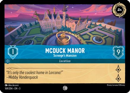 McDuck Manor - Scrooge's Mansion (3-169) (Cold Foil)