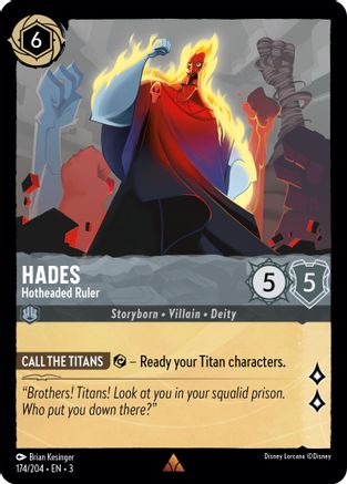 Hades - Hotheaded Ruler (3-174) (Cold Foil)