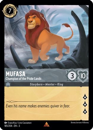Mufasa - Champion of the Pride Lands (3-185) (Cold Foil)