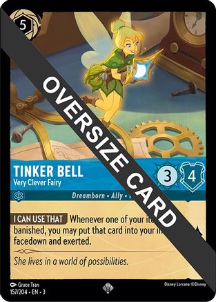 Tinker Bell - Very Clever Fairy (Oversized) (3-157) (Cold Foil)