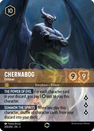 Chernabog - Evildoer (Enchanted) (3-205) (Holofoil)