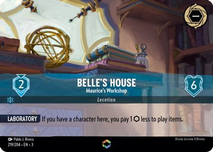 Belle's House - Maurice's Workshop (Enchanted) (3-219) (Holofoil)