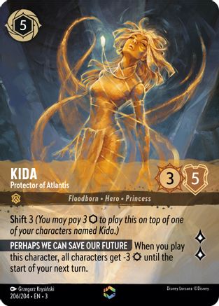 Kida - Protector of Atlantis (Enchanted) (3-206) (Holofoil)