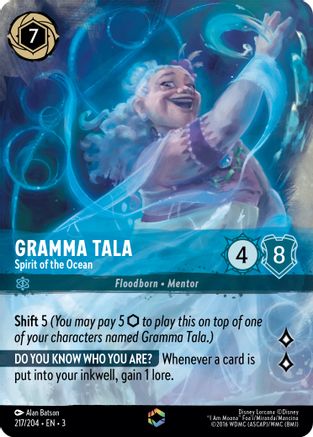 Gramma Tala - Spirit of the Ocean (Enchanted) (3-217) (Holofoil)