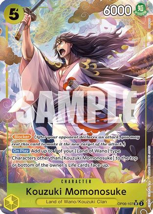 Kouzuki Momonosuke (Alternate Art) (OP06-107) (Foil)
