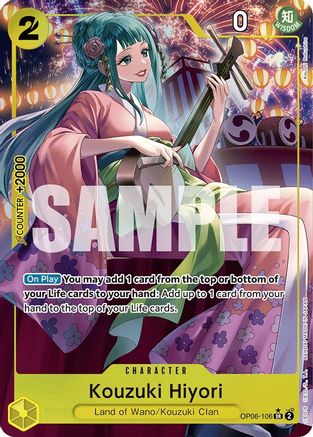 Kouzuki Hiyori (Alternate Art) (OP06-106) (Foil)