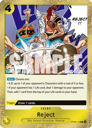 Reject (OP06-116) (Foil)