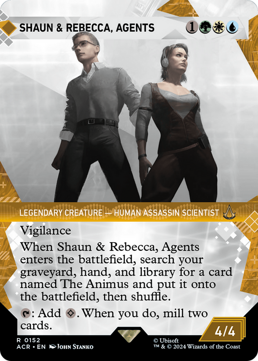 Shaun & Rebecca, Agents (ACR-152) (Showcase) (Borderless) (Foil)