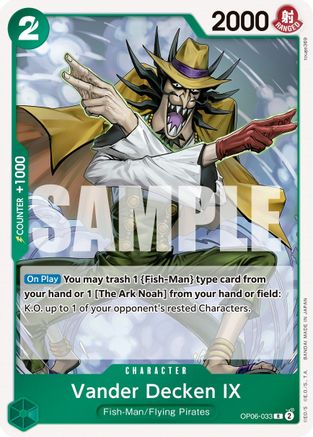 Vander Decken IX (OP06-033) (Foil)