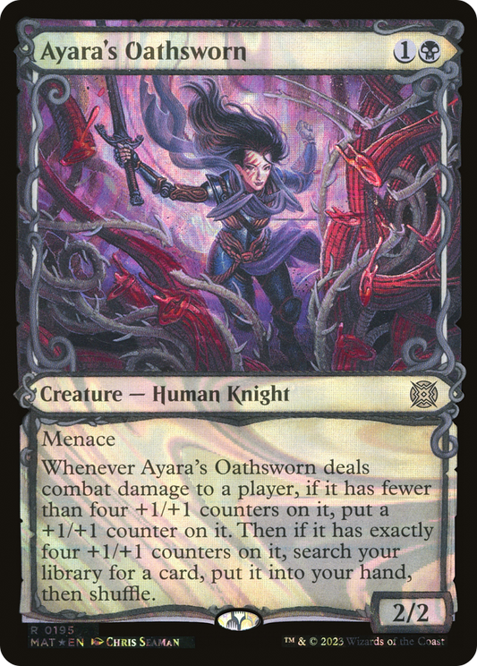 Ayara's Oathsworn (MAT-195) (Showcase) (Halo) (Foil)