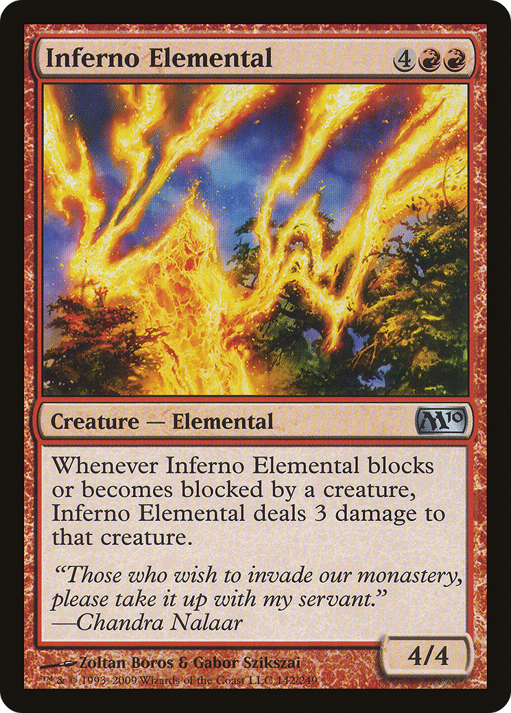 Inferno Elemental (M10-142) (Foil)