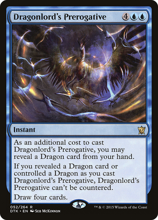 Dragonlord's Prerogative (DTK-052) (Foil)