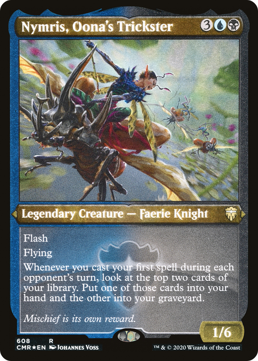 Nymris, Oona's Trickster (CMR-608) (Etched Foil)