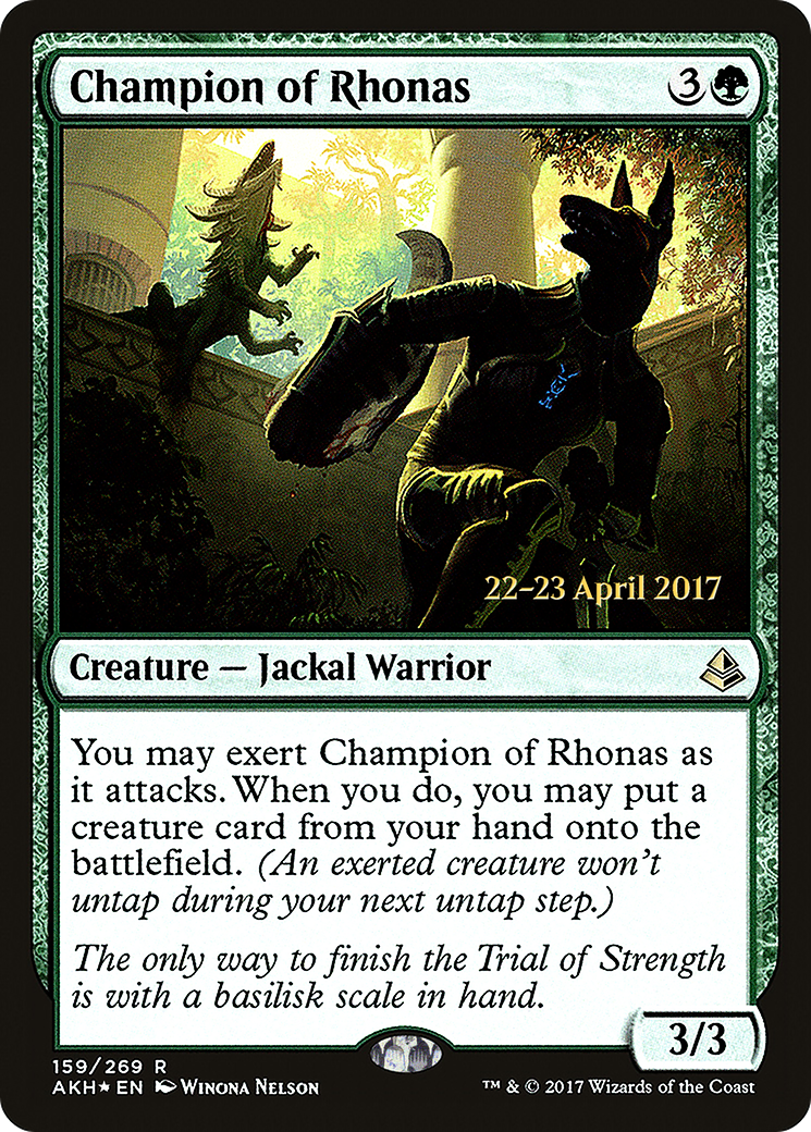 Champion of Rhonas (PRE-159S) (Foil)