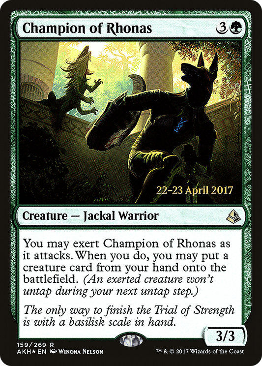 Champion of Rhonas (PRE-159S) (Foil)
